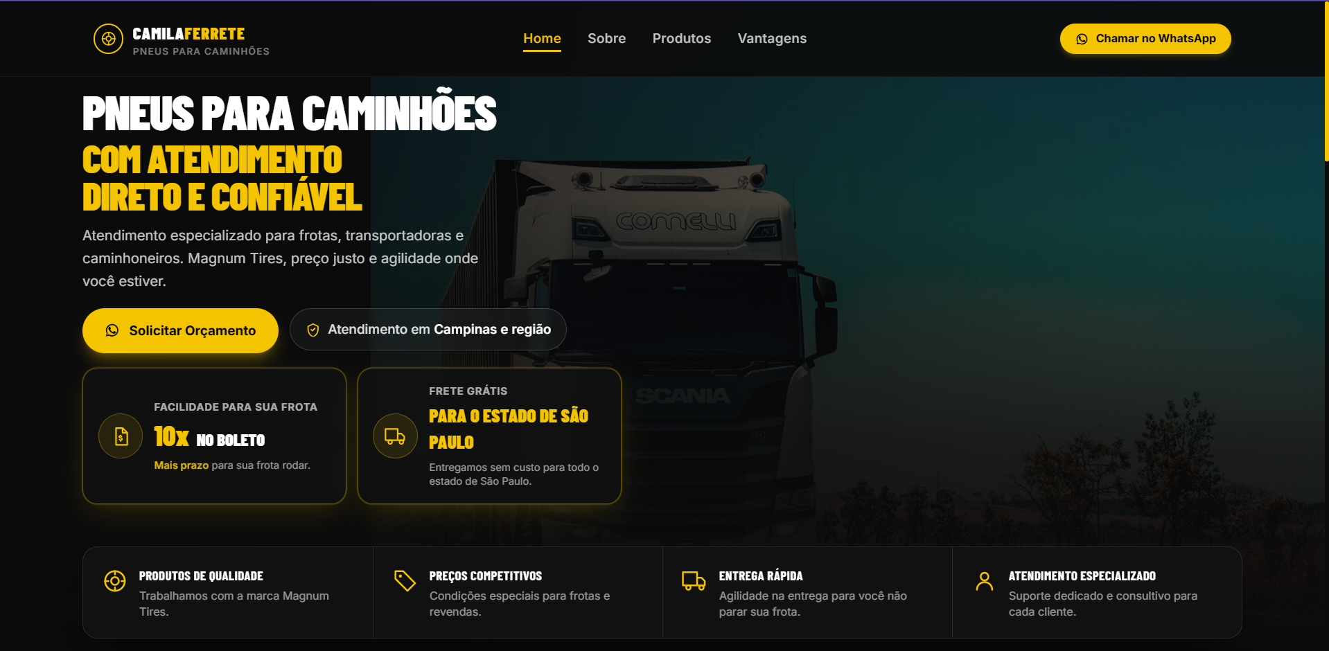 Preview do Dashboard Camila Ferrete